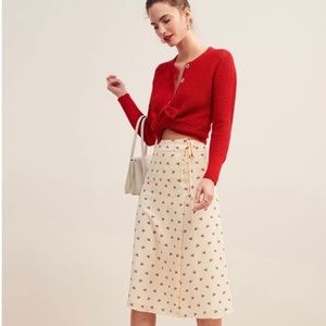 Rouje Gloria Skirt - Cherries Size 36